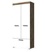 Шкаф Бастон (Дуб делано/Белый гладкий)