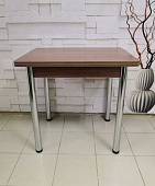 Стол обеденный Д17 раскладной (Ясень шимо темный/Опоры хром)