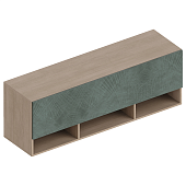 Полка настенная Ева 1ств. 1500 (Тира/Палм грин)