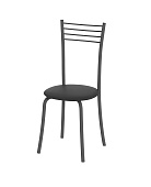 Стул Кассия (Графит/Экокожа Черный) 