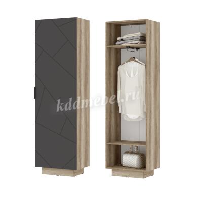 Пенал Даллас закрытый ПН-03 (Дуб каньон/Графит)