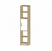 Стеллаж Буратино (Дуб сонома/белый)