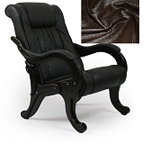 Кресло для отдыха Сенатор Модель 71 (Венге/Экокожа Коричневый Vegas Lite Amber)