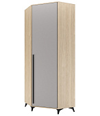 Шкаф угловой Ева 800 1С (Дуб экспресив песочный/Рейн)