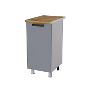 Шкаф нижний 4Р кухня Кампео без столешницы (Белый/Гранит софт матовый)