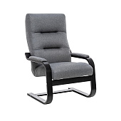 Кресло для отдыха Leset Оскар (Венге/Ткань рогожка серый Малмо 95)