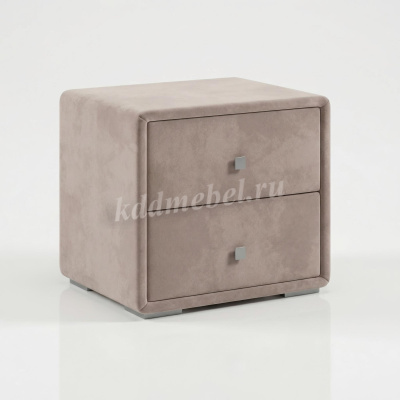 Тумба прикроватная Твист (Микровелюр/Пепельный)