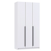 Шкаф для одежды 3-х дв. Брандо 67.12 (h 2380) (Белый/Белый МДФ)