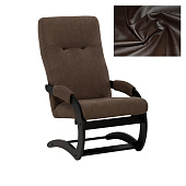 Кресло для отдыха Leset Блисс (Венге/Экокожа Коричневый Dundi 108)