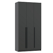 Шкаф для одежды 3-х дв. Брандо 67.12 (h 2380) (Диамант серый ЛДСП)
