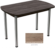 Стол обеденный Пластик подстолье прямое (Дуб кера) (ВВР)