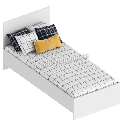 Кровать Бьянко 0.9 (Белый лофт)