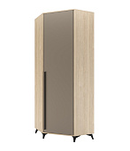 Шкаф угловой Ева 800 1С (Дуб экспресив песочный/Глиняный)