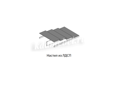 Кровать Толедо 1.6 с настилом (Белый)