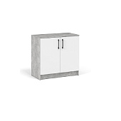 Комод 2д. Чикаго (Ателье светлый/Белый)