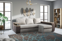 Атика NEW диван угловой shape walnut_dream stone в интерьере