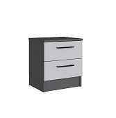 Тумба прикроватная Вегас (Графит серый/Камень серый)