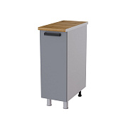 Шкаф нижний глубокий Г3Р кухня Контемп (Дуб сонома/Грей-софт)