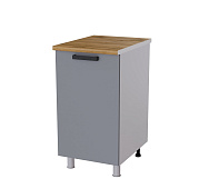 Шкаф нижний глубокий Г45Р кухня Версаль без столешницы (Белый/Арктик) 